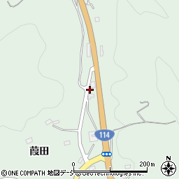 福島県福島市立子山（甚念坊）周辺の地図