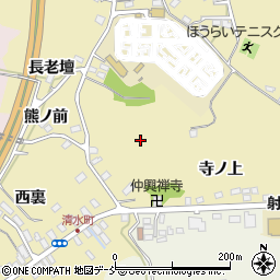 福島県福島市清水町東裏周辺の地図