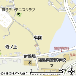 福島県福島市清水町東窪周辺の地図