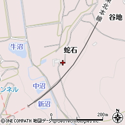 福島県福島市平石蛇石周辺の地図