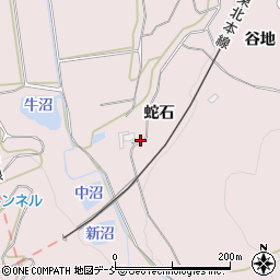 福島県福島市平石（蛇石）周辺の地図