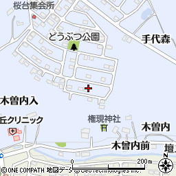 福島県福島市田沢桜台29周辺の地図