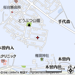 福島県福島市田沢桜台27周辺の地図
