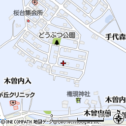 福島県福島市田沢桜台27-2周辺の地図