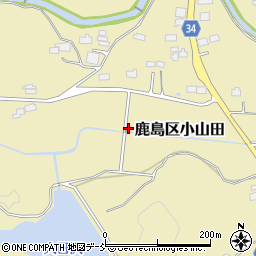 福島県南相馬市鹿島区小山田柿ノ内周辺の地図