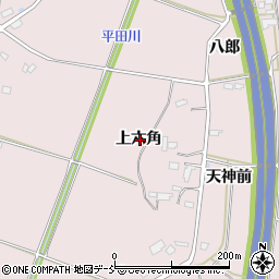 福島県福島市平石上六角周辺の地図