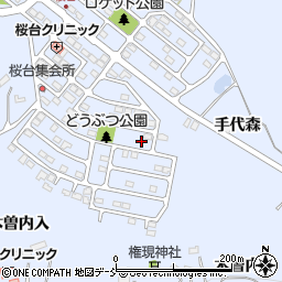 福島県福島市田沢桜台25周辺の地図