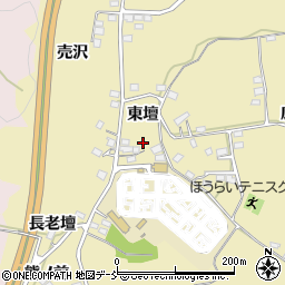 福島県福島市清水町東壇周辺の地図