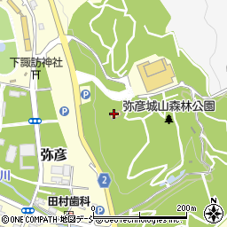 弥彦の丘美術館周辺の地図