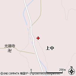 福島県喜多方市岩月町入田付（上中）周辺の地図