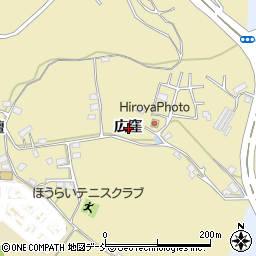 福島県福島市清水町広窪周辺の地図