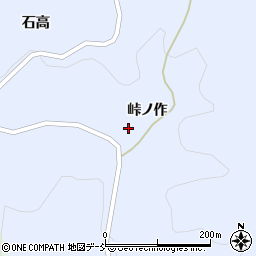 福島県福島市飯野町青木（峠ノ作）周辺の地図