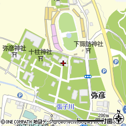 彌彦神社宝物殿周辺の地図