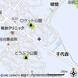 福島県福島市田沢桜台19周辺の地図