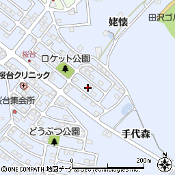 福島県福島市田沢桜台17周辺の地図