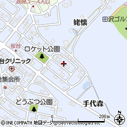 福島県福島市田沢桜台16周辺の地図