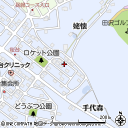 福島県福島市田沢桜台16-10周辺の地図