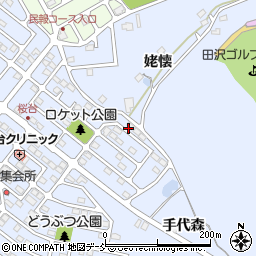 福島県福島市田沢桜台15周辺の地図