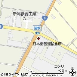 新潟県新潟市南区清水4379-1周辺の地図