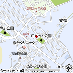 福島県福島市田沢桜台14周辺の地図