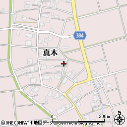新潟県新潟市西蒲区真木周辺の地図