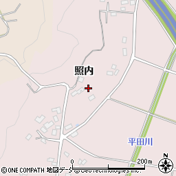 福島県福島市平石照内周辺の地図