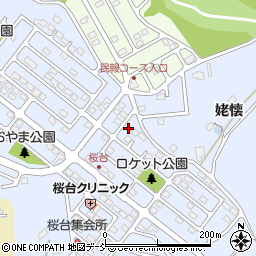 福島県福島市田沢桜台15-2周辺の地図