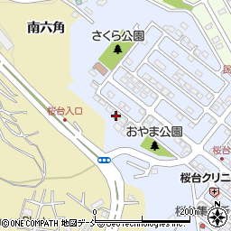 福島県福島市田沢桜台2-4周辺の地図