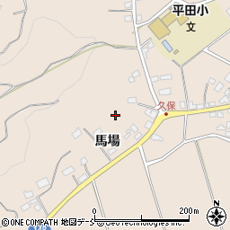 福島県福島市小田馬場周辺の地図