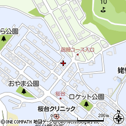 福島県福島市田沢桜台12周辺の地図