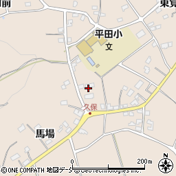 福島県福島市小田久保周辺の地図