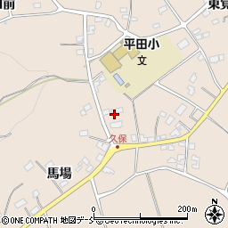 福島県福島市小田（久保）周辺の地図