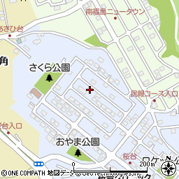 福島県福島市田沢桜台8-18周辺の地図