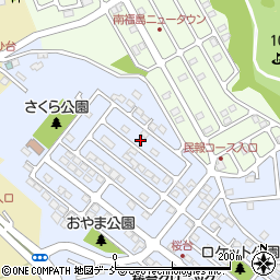 福島県福島市田沢桜台9-5周辺の地図