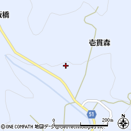 福島県伊達郡川俣町秋山ブシ沢周辺の地図