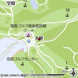 福島県福島市黒岩大笹周辺の地図