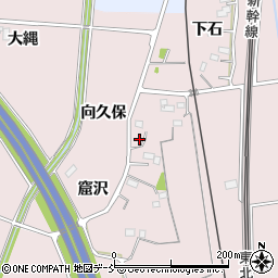福島県福島市平石向久保28周辺の地図