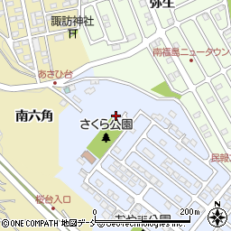 福島県福島市田沢桜台4-11周辺の地図