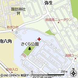 福島県福島市田沢桜台4-15周辺の地図