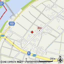 新潟県新潟市南区清水152周辺の地図