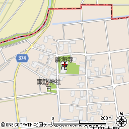 広海寺周辺の地図