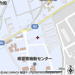 福島県福島市荒井下笊森周辺の地図