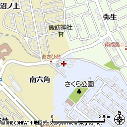 福島県福島市田沢桜台43周辺の地図