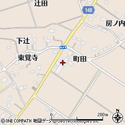 福島県福島市小田（町田）周辺の地図