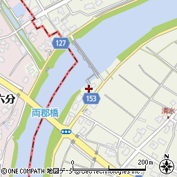 新潟県新潟市南区清水7309周辺の地図