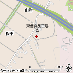 福島県福島市小田（山岸）周辺の地図