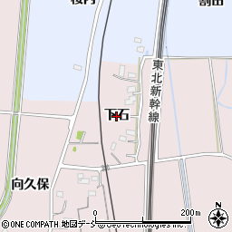 福島県福島市平石（下石）周辺の地図