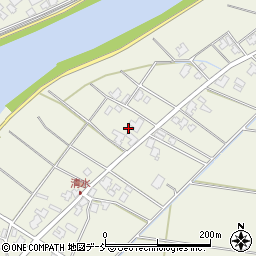 新潟県新潟市南区清水174-1周辺の地図