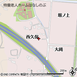 福島県福島市平石（西久保）周辺の地図