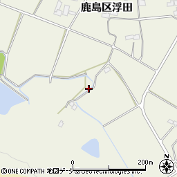 福島県南相馬市鹿島区浮田岩関周辺の地図